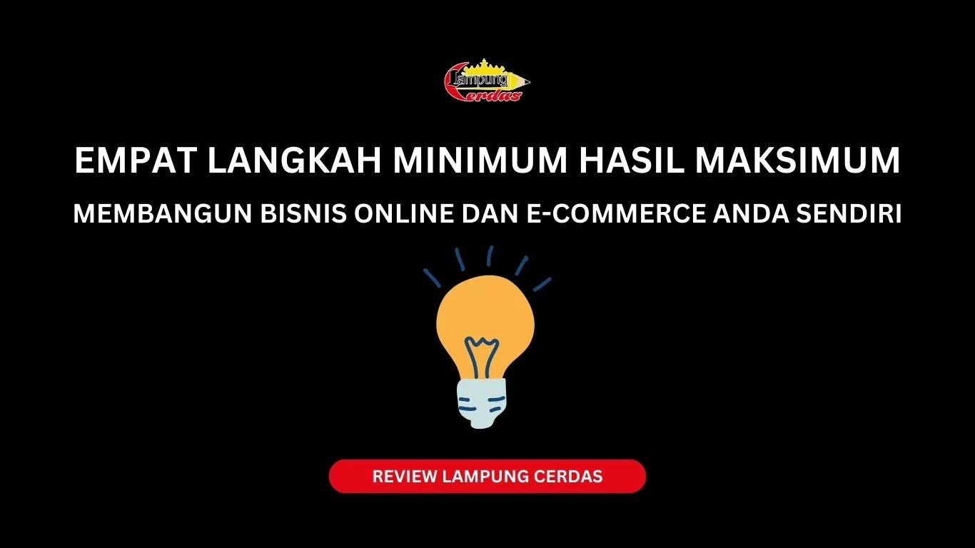 EMPAT LANGKAH MINIMUM HASILMAKSIMUM : MEMBANGUN BISNIS ONLINE DAN E-COMMERCE ANDA SENDIRI.